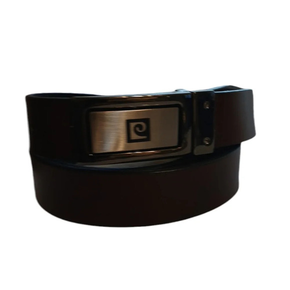 NEW Pierre Cardin Men's Black or Brown Leather Belt Size 3X 44" Waist - Picture 2 of 11